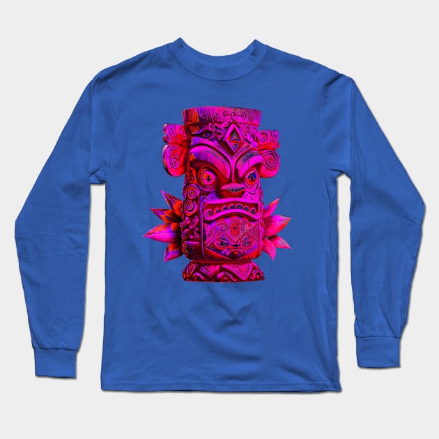 Special PINK Tiki! Long Sleeve T-Shirt by swimmingly